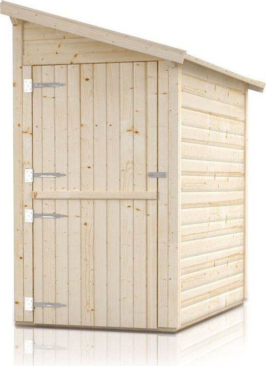 Gartenschrank Anbauschrank "Ordnung" - Ausführung: Ordnung 1, Außenmaß mit Dach: 180 x 124 cm, Außenmaß ohne Dach: 150 x 120 cm, Innenmaß: 142 x 116 cm