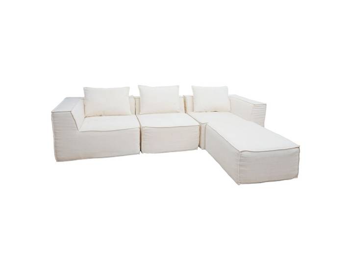 SOFA-GARNITUR Cremeweiß
