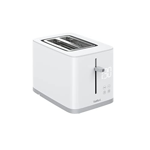 Tefal Sense broodrooster met digitaal scherm en timer, 2 sleuven, 850 W, wit TT6931