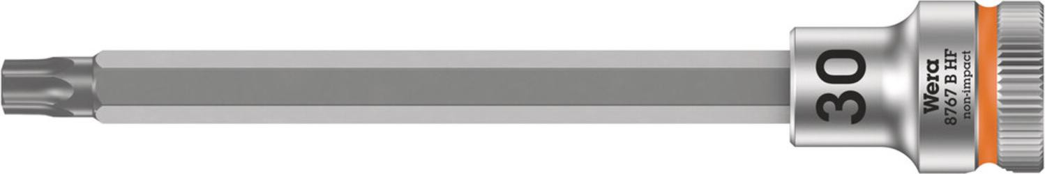 Wera 8767 B HF Torx-bit lang T30 met 3/8 inch aansluiting, 107 x 9,52 mm