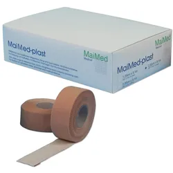 MaiMed Plast Heftpflaster hautfarben - 12 Rollen 2,5 cm x 9,1 m 12 St