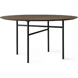 Snaregade Tisch 138 cm rund braun mit Tischplatte aus Eiche