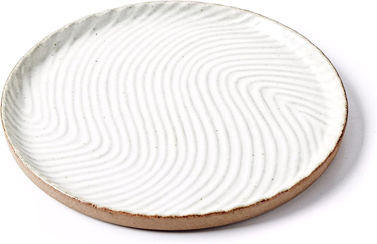 Ronde Decoratieve Dienblad voor Toiletartikelen en Sieraden - Wit Keramiek