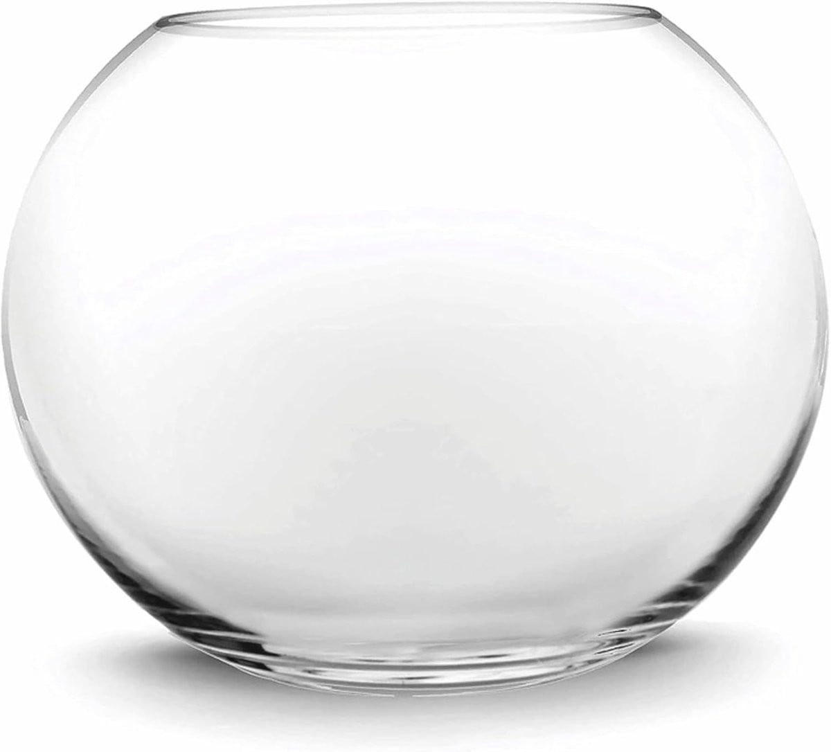 Glazen Viskom met Ronde Tank in Transparant - 24 cm Diameter