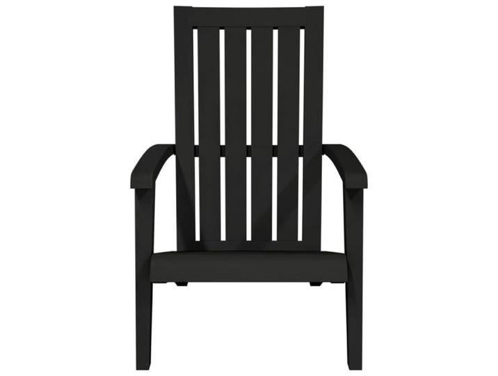 Noir Siège de jardin - Chaise de jardin - 1 PC - Adirondack noir polypropylène C4884
