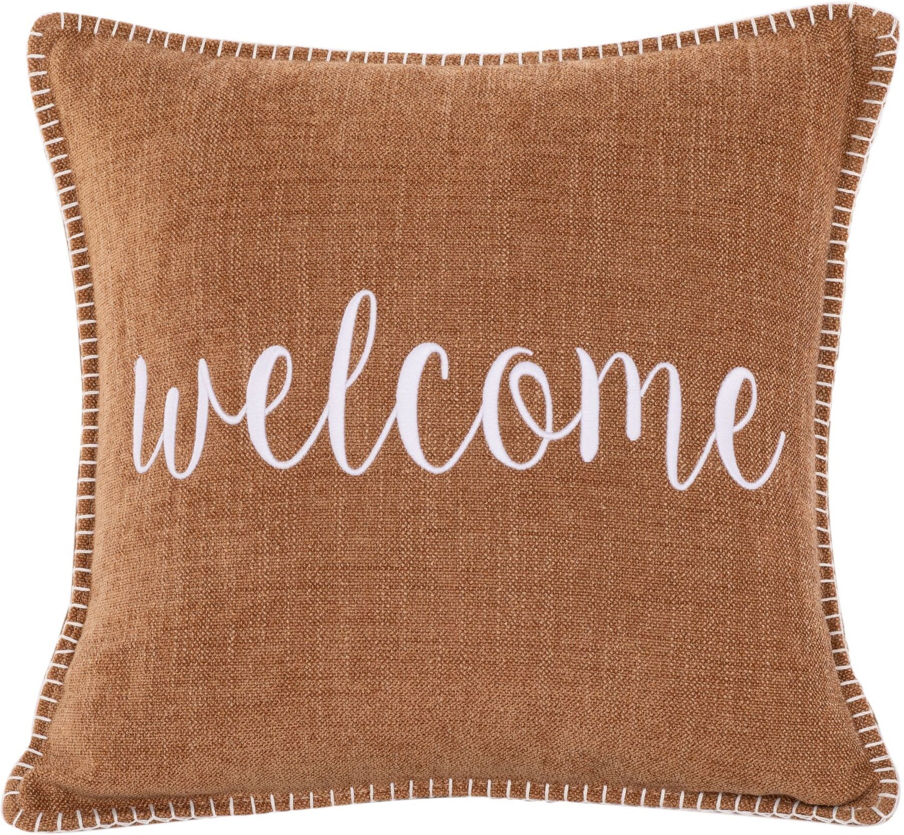 Tirolix Cuscino con Scritta 45 x 45 cm Marrone