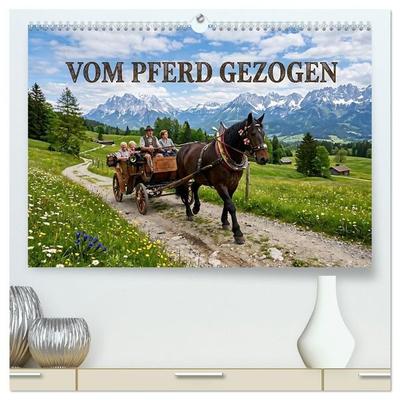 Vom Pferd gezogen (hochwertiger Premium Wandkalender 2027 DIN A2 quer), Kunstdruck in Hochglanz