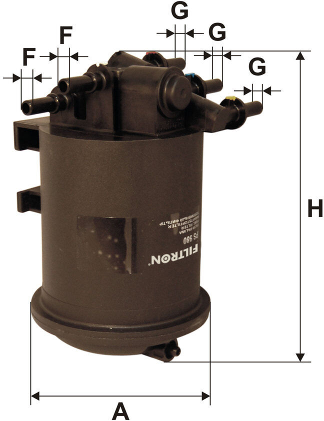 Filtron Kraftstofffilter Ps 980 Leitungsfilter 173mm Für Renault
