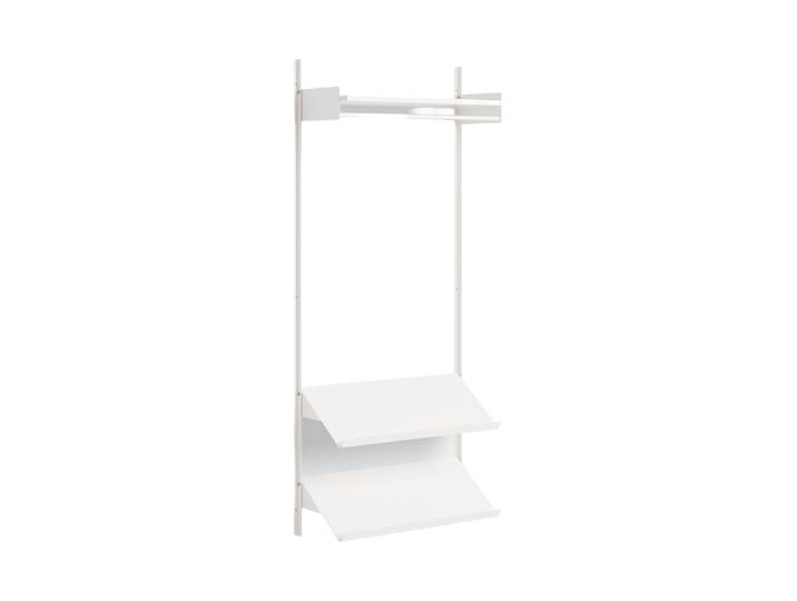 Modulare Design Wandgardarobe „New Works Wardrobe“ Weiss / Weiss