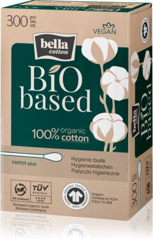 BELLA Cotton BIO based cotons-tiges 300 pcs