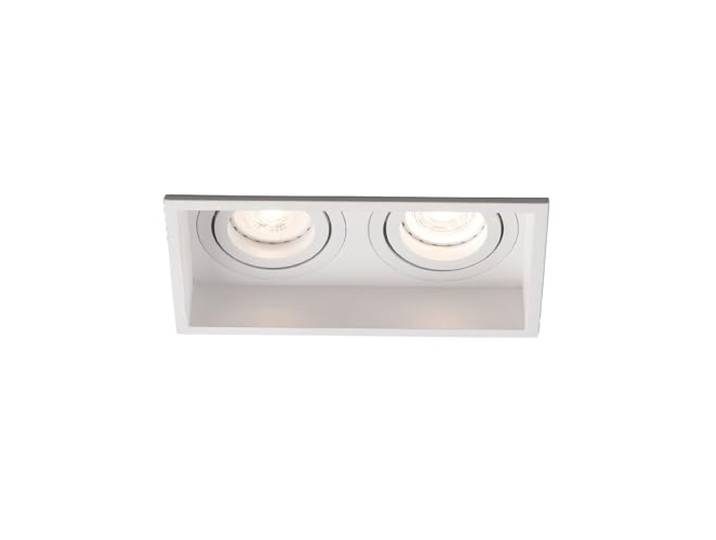 Faro Barcelona 40126 - HYDE SQ 2L Encastrable blanche carré orientable
