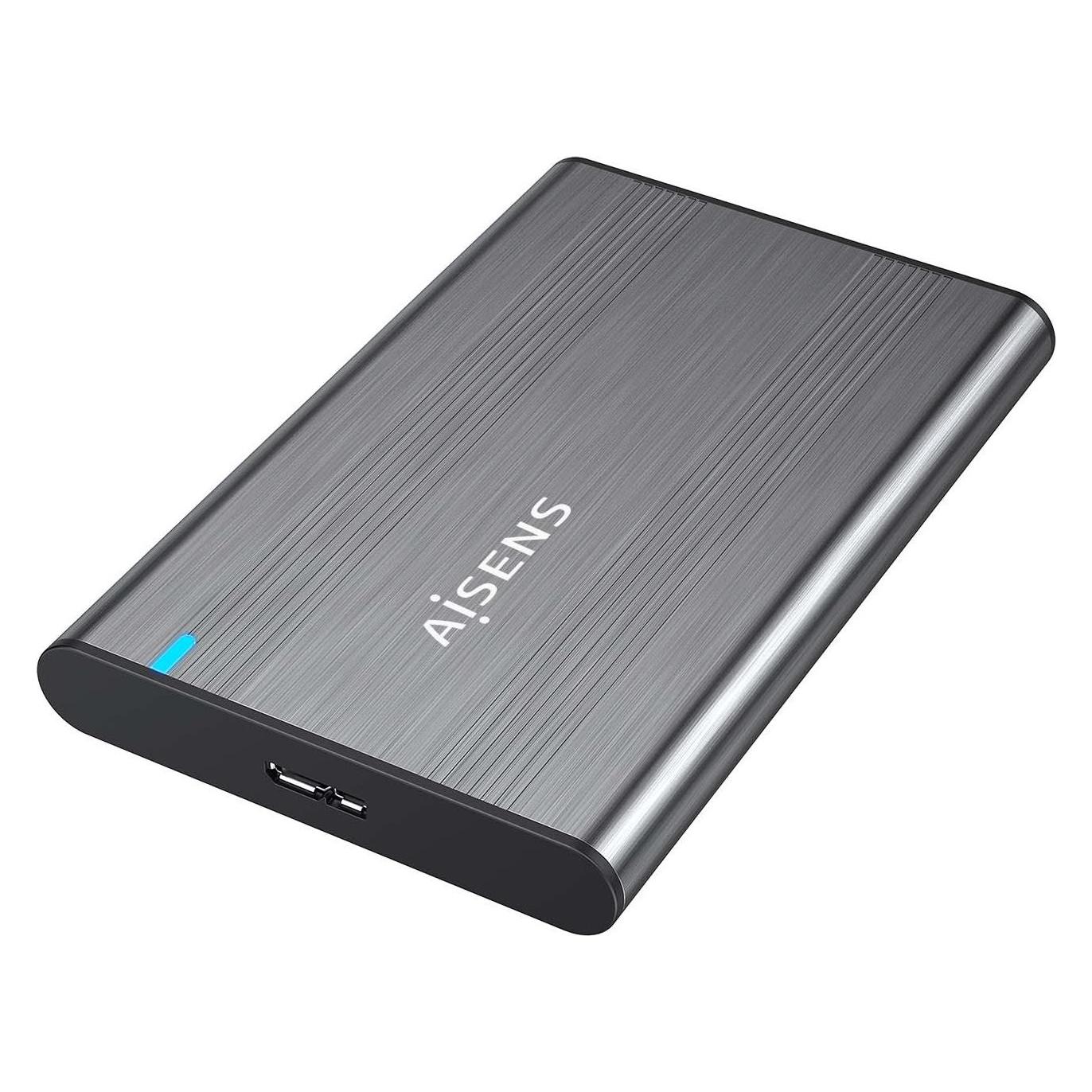 Aisens CAJA EXTERNA 2.5 ASE-2526GR 9.5MM SATA A USB3.1 GEN1 GRIS (2.5") (ASE-2526GR)