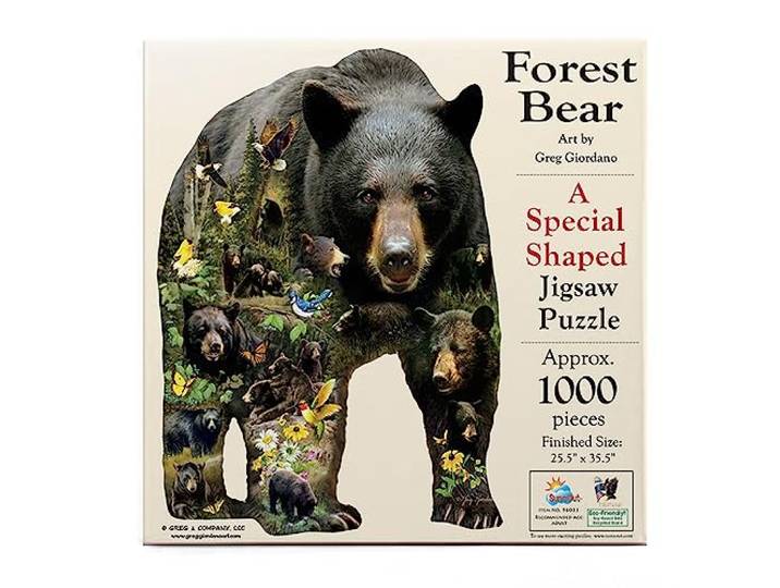 SunsOut puzzel XXL stukjes - Greg Giordano - Forest Bear - 1000 stukjes