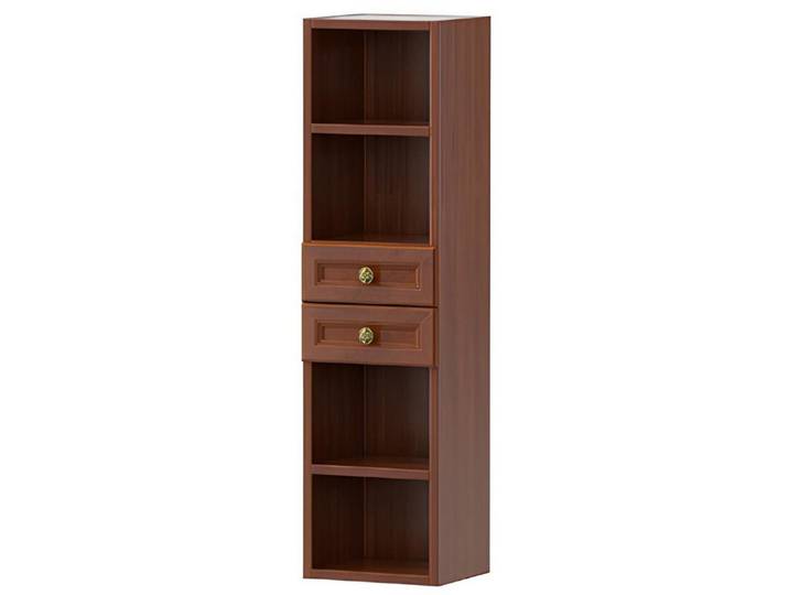 Xlmoebel Vitrine Elemente Aufsatz B-N2 in Holzoptik für zusätzlichen Stauraum (1-St., Klassischer Aufsatz - Model B-N2) Hergestellt in Europa