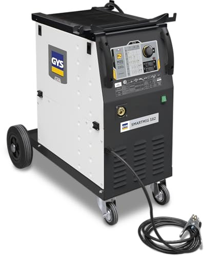 GYS Smartmig 182 MIG/MAG lasapparaat, 30-180 A, eenfasig 230 V, geel