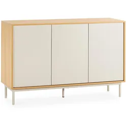 SIDEBOARD Cuzco 3 türen Eichenfarbe/grau