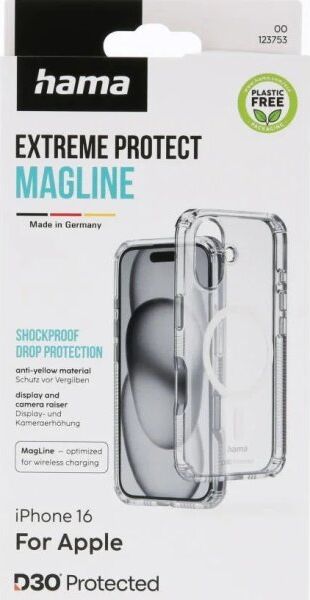 Hama Mobilcover Iphone 16 Magcase, Transparent