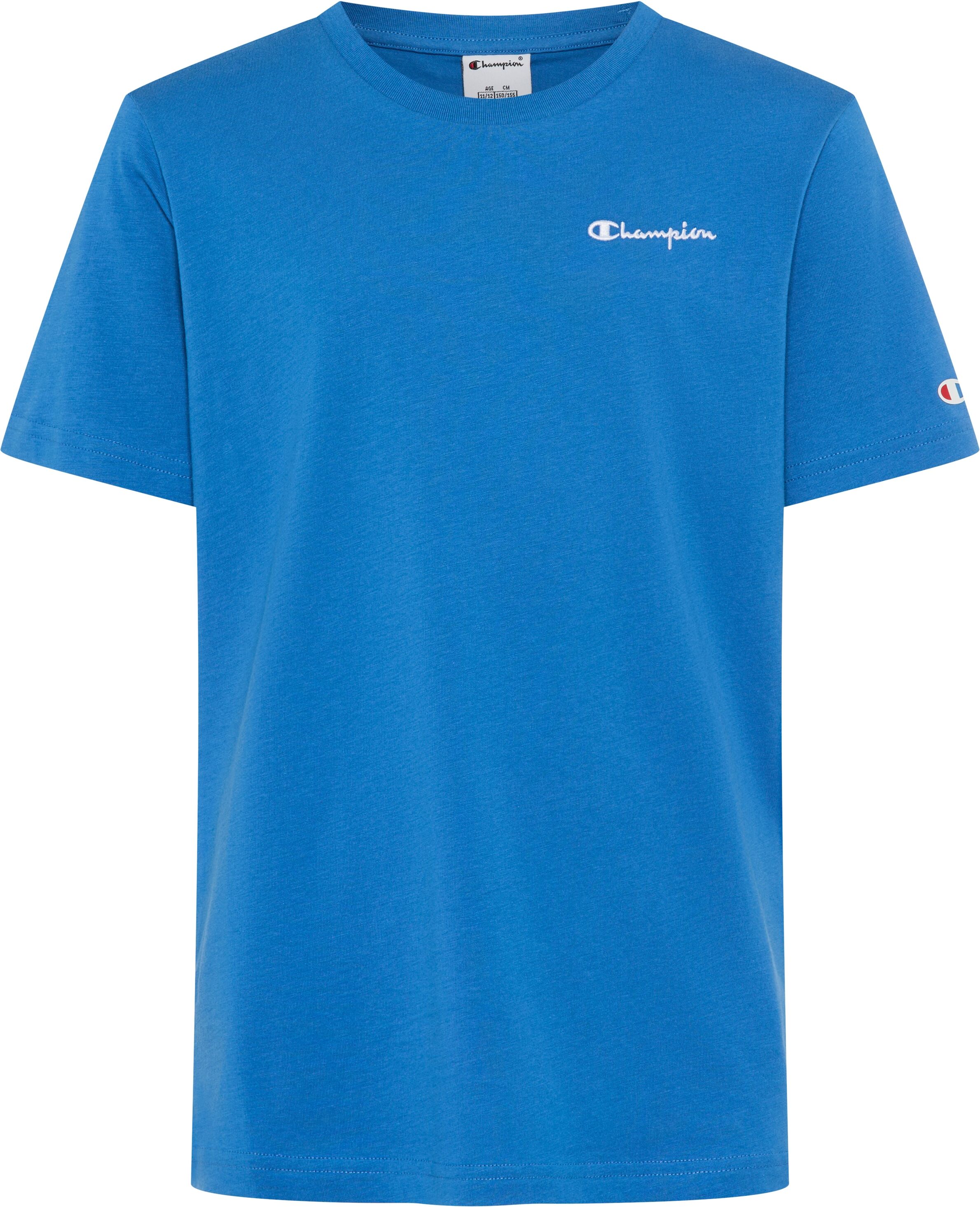 Champion "ICONS CONTRAST Crewneck T-Shirt" mit Rundhalsausschnitt, Kurzarm, aus Baumwolle, klassischer Schnitt