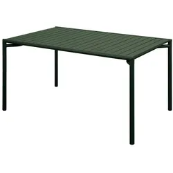 Tisch Bliss Cane-line Aluminium dark green grün, Designer Johannes Foersom & Peter Hiort-Lorenzen, 133x75x81 cm