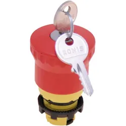 Pizzato Elettrica Not Aus Schalter NOT AUS E21PE, Schalter + Taster, Gelb, Rot