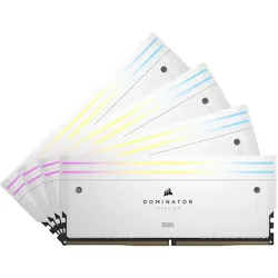 Corsair Dominator Titanium (4 x 16GB, 6000 MHz, DDR5-RAM, DIMM), RAM, Mehrfarbig, Weiss