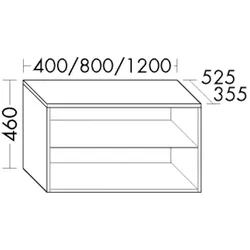 Burgbad Regal Cube PG2 460x800x525 Trend- oder RAL-Farbe Matt, USIG080F5339 USIG080F5339
