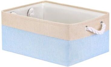 Unique Collapsible Storage Basket Bin With Handle, Fabric Storage Cube
