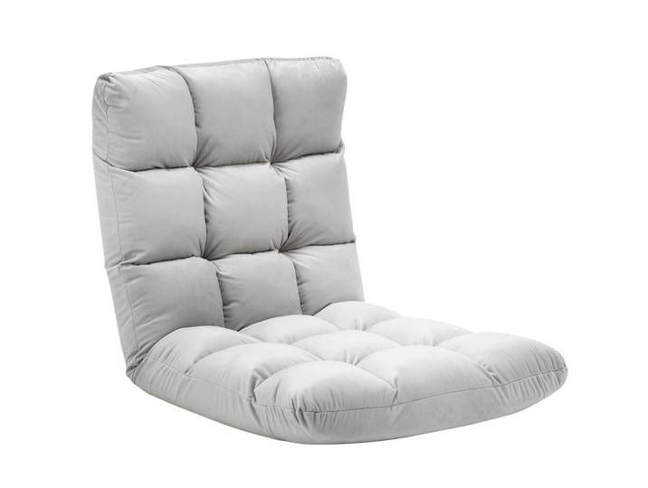 ComfortXL Schlafsessel De-13370 Hellgrau, 55x53x71 cm, Wohnzimmer, Sofas & Couches, Schlafsofas, Schlafsessel