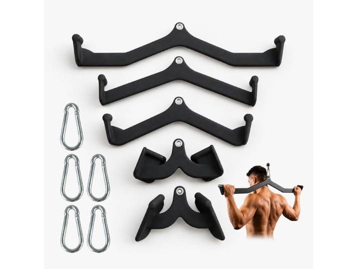 Relaxdays Lot de 5 barres de tirage
