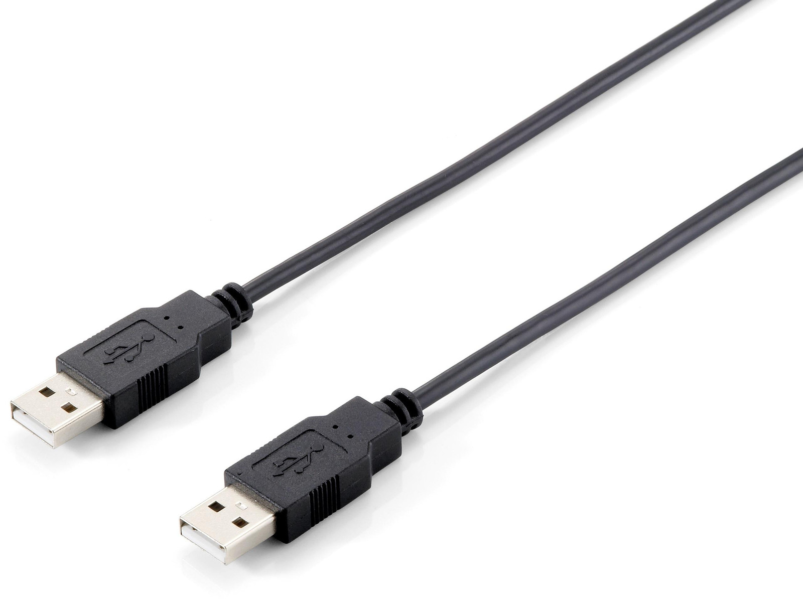 Equip USB Kabel 2.0 A naar A, zwart, 1,80 m