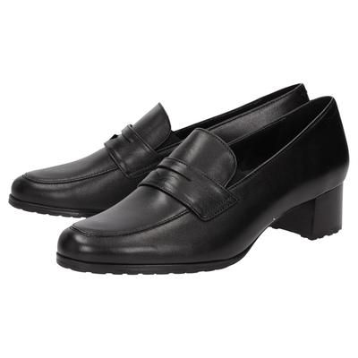 Pumps SIOUX "Fendrina-709", Damen, Gr. 41 (UK 7), schwarz, Obermaterial: 100% Kalbsleder CAL. 100% Gummi rubber., Schuhe Pumps