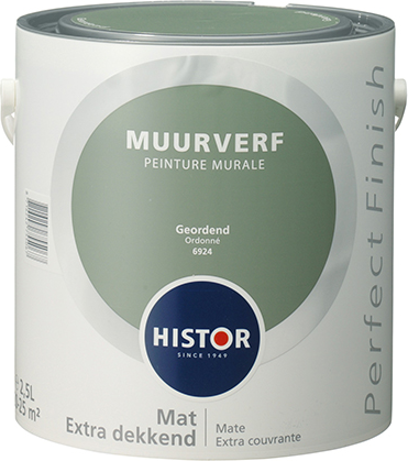 Histor Perfect Finish Muurverf Mat - Geordend - 2,5 liter