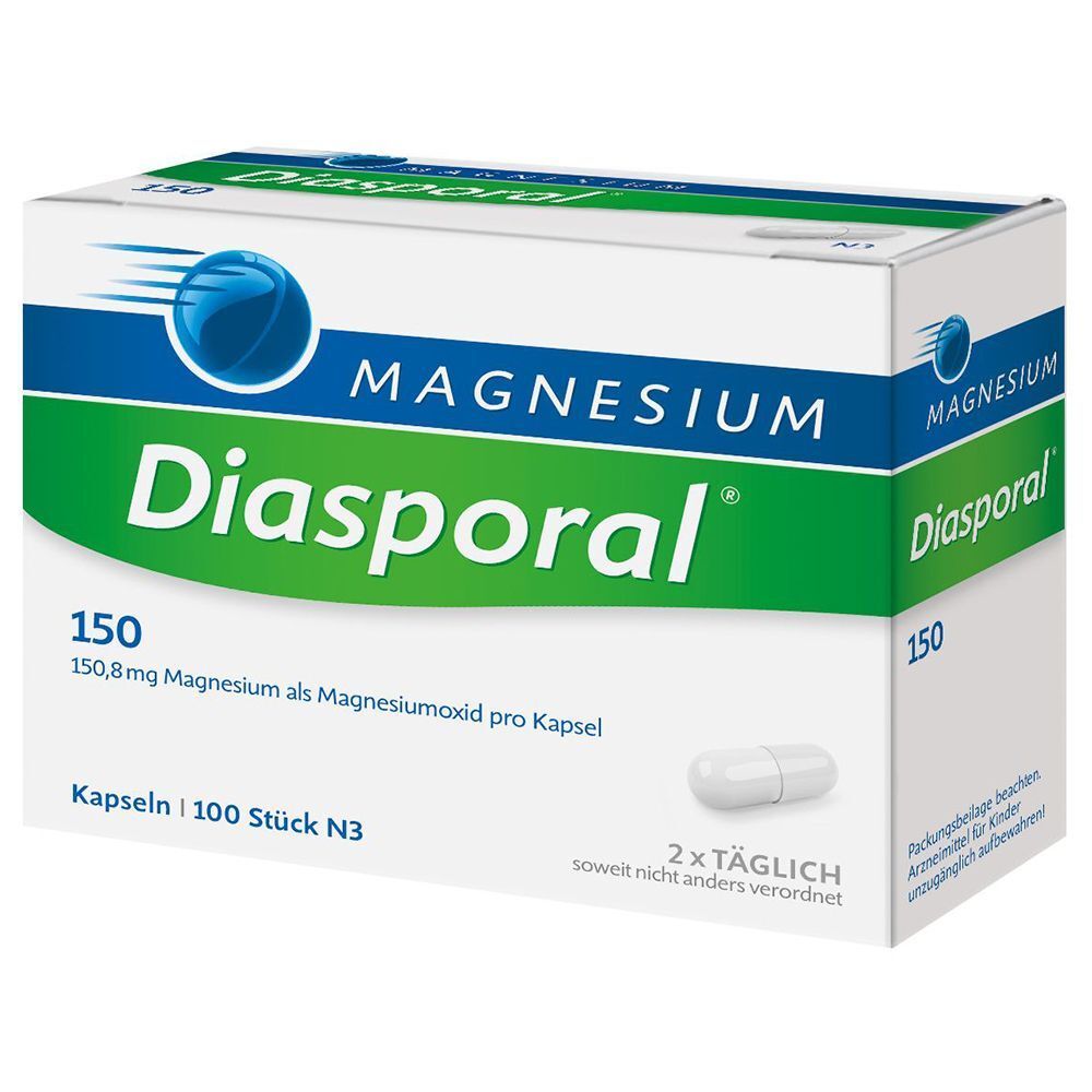 2x Magnesium-Diasporal 150, Kapseln 2x100 St
