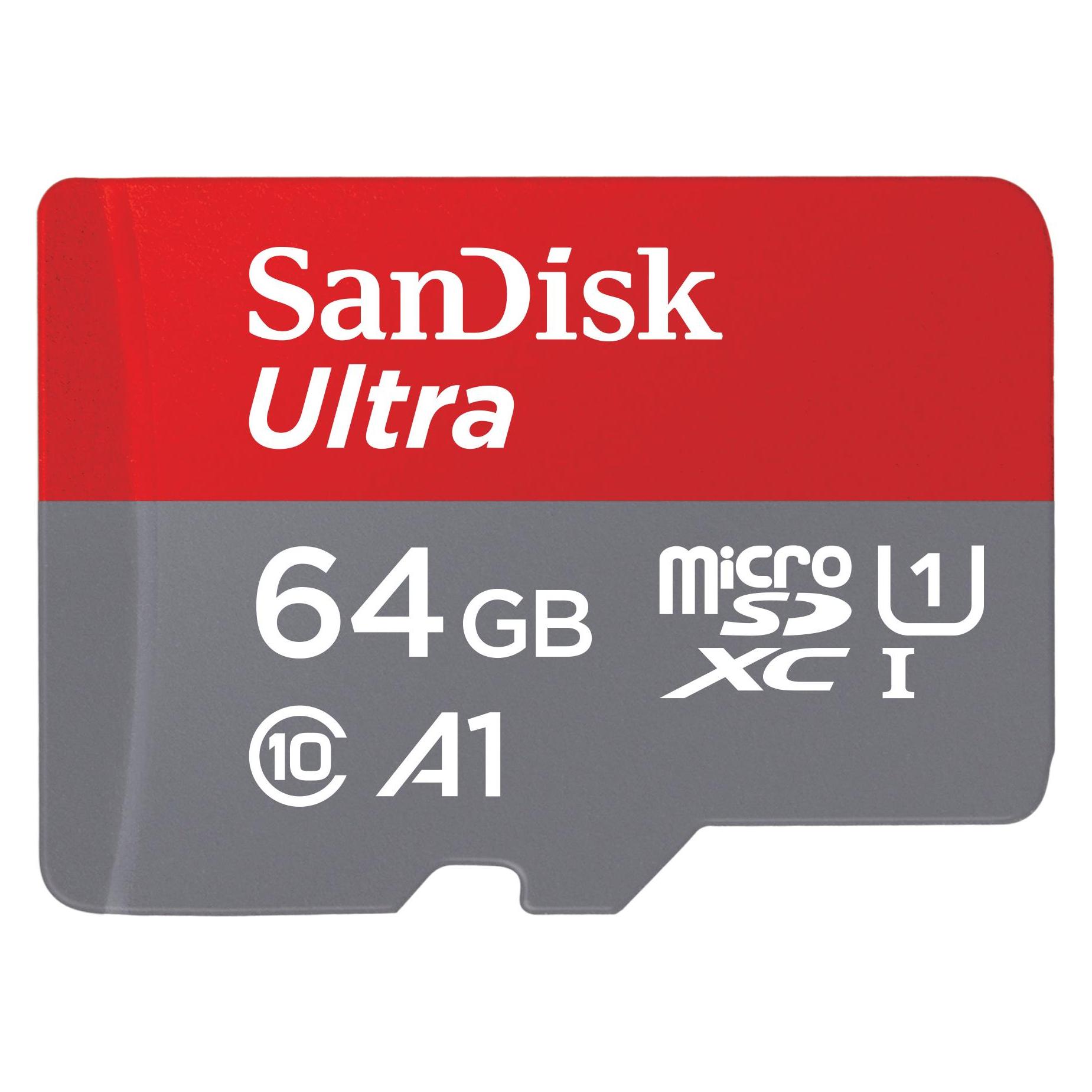 Sandisk Ultra (64 GB, microSDXC, UHS-I) (SDSQUAB-064G-GN6TA)