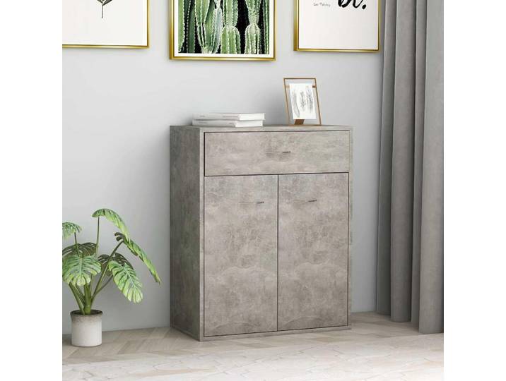 vidaXL Sideboard Betongrau 60x30x75 cm Holzwerkstoff
