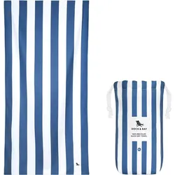 Dock & Bay Strandtuch schnelltrocknend, 90 x 200 cm, marineblau