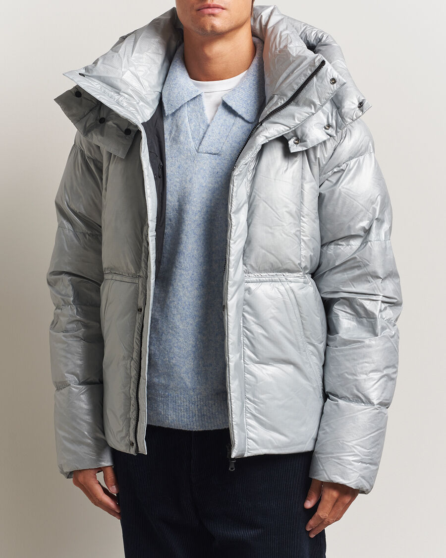 J.Lindeberg Kade Down Hooded Jacket High Rise men M Grå