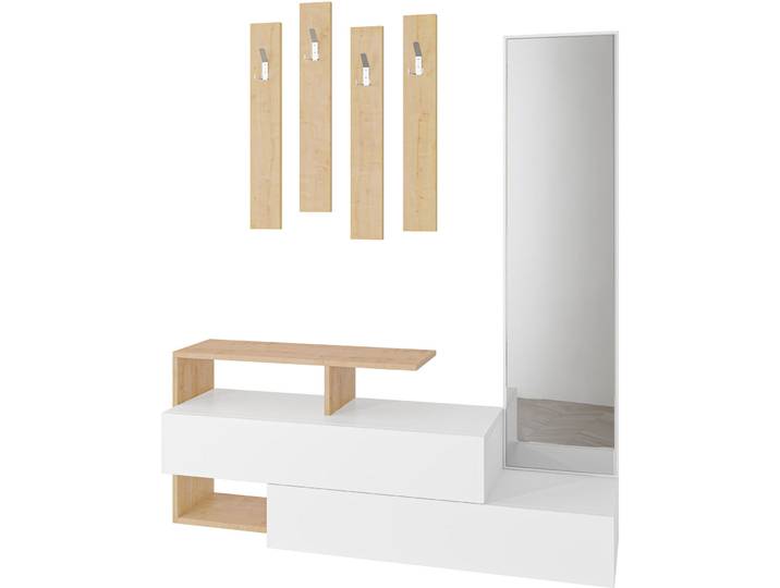 Garderobenmöbel Yemek weiss Melamin H 54.5 cm - Garderobenmöbel