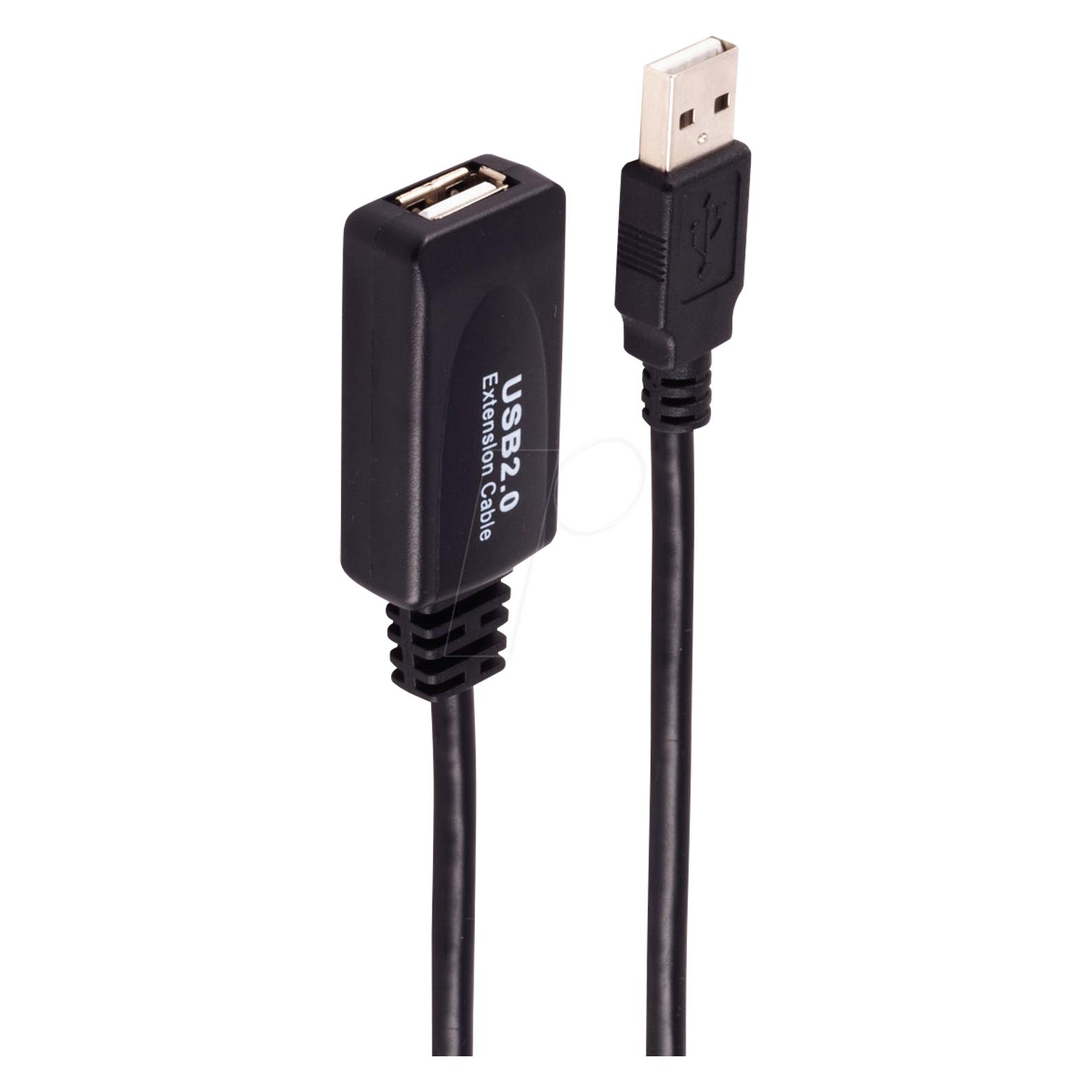 Shiverpeaks -BASIC-S--USB-Verlängerungskabel Aktive USB-A Verlängerung, USB 2.0, 480Mbps, 10m (10 m, USB 2.0) (BS13-26075)