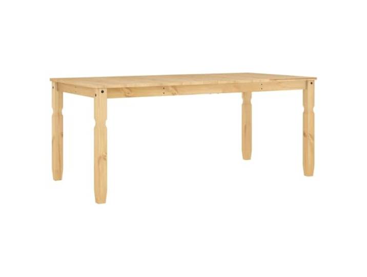 Todiikf Esstisch Corona 180x90x75 cm Massivholz Kiefer Honigwachs Rustikaler Küchen- und Esszimmertisch aus echtem Holz mit Honigwachs-Finish für gemütliche Familientreffen.