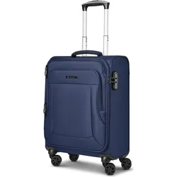 Franky Melbourne 3.0 4-Rollen Kabinentrolley 55 cm mit Dehnfalte, Koffer, Blau