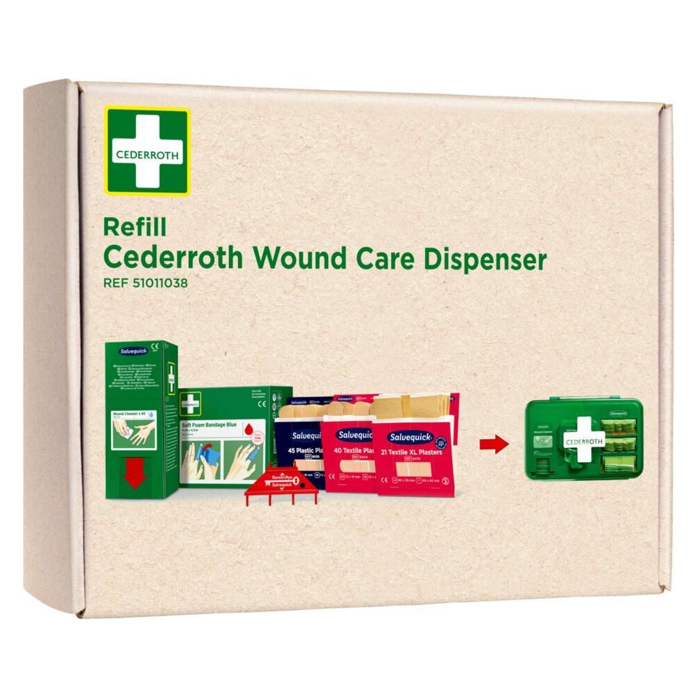 Cederroth Nachfüllpaket für Wundpflege-Dispenser (Erste Hilfe Set Zubehör) (51011038)