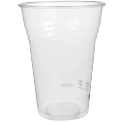 MONOUSO - Plastikbecher Transparent 1000ml/1L (50 Stück)