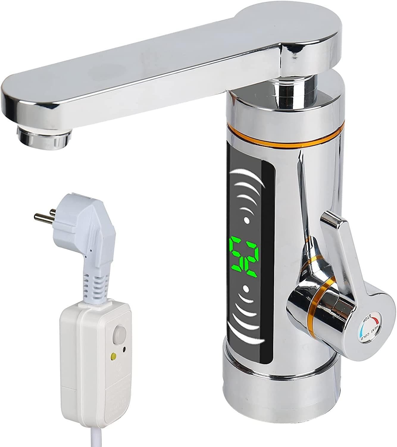 Dripio Doorstroomverwarmer voor water, 3000W, 360° draaibare uitloop en LED-display
