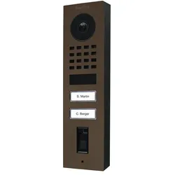 DoorBird D1102FV Fingerprint 50 Aufputz IP Video Türsprechanlage – Echte Baubronze