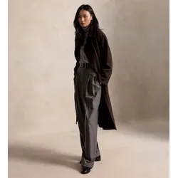Polo Ralph Lauren für Damen. 211966526501 Brauner Kaschmir-Trenchcoat (M), Lässig, Klassisch, Cachemir