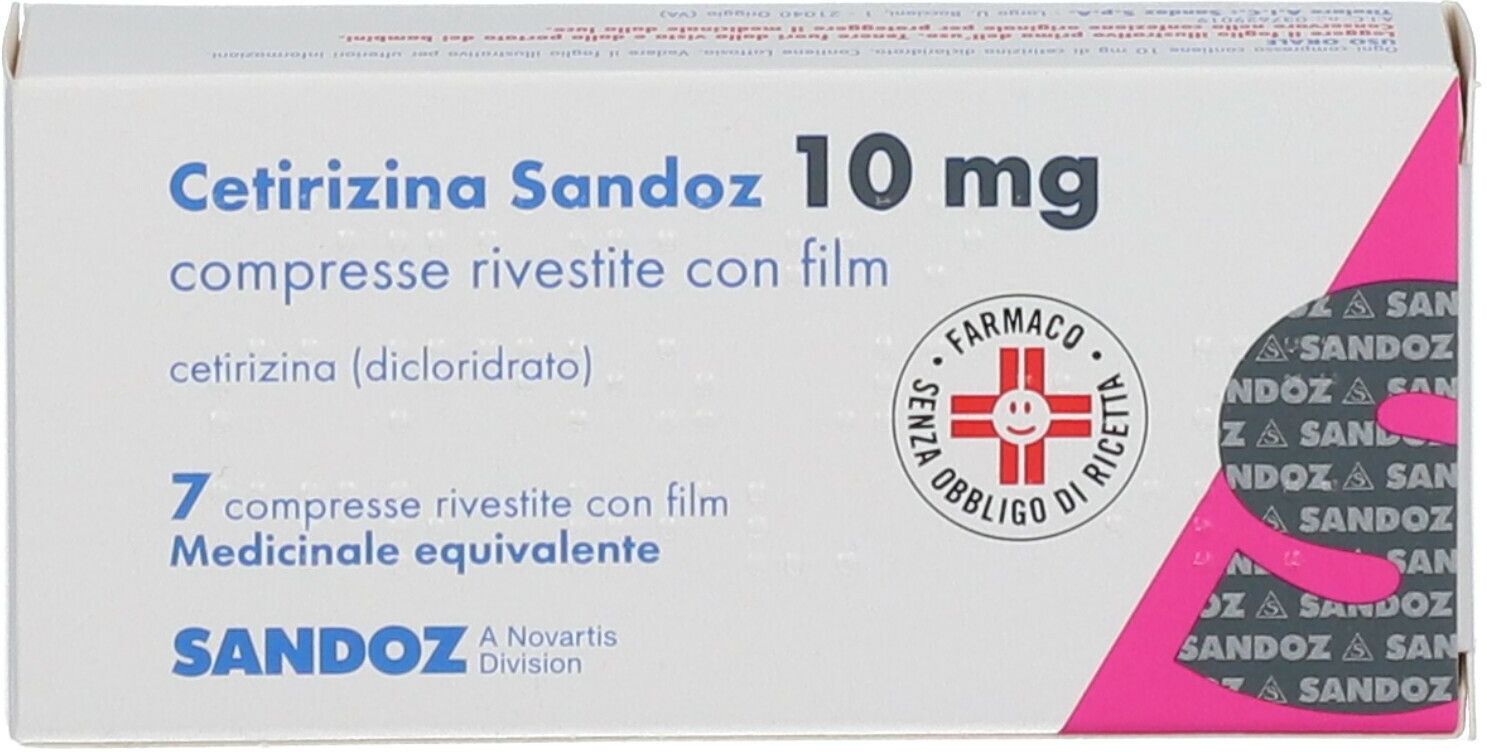 SANDOZ SpA Cetirizina Sandoz, 7 Compresse