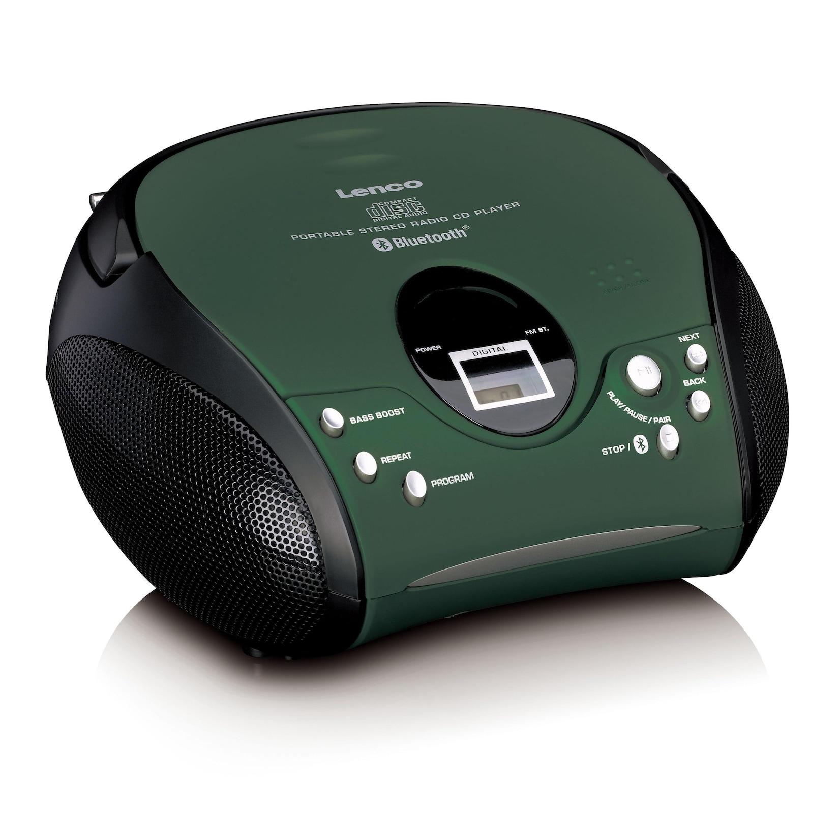 LENCO SCD-33BTEX Radiorekorder mit CD-Spieler (mit CD, Bluetooth, Tragbar, UKW)