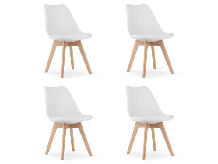 Chaise MARK blanche x 4