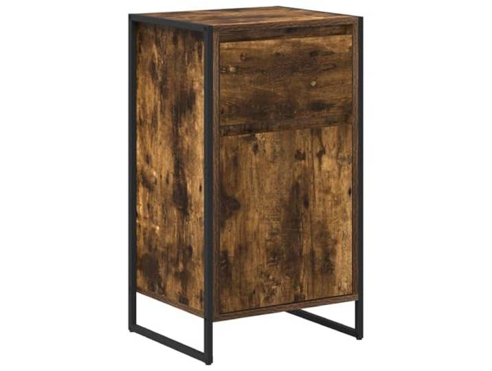 Kaorsrow Sideboard Raucharbe 43 x 36 x 75,5 cm Beistellschrank mit Tür Industrieller Beistellschrank aus Holzwerkstoff und Stahl für Flur, Schlafzimmer und Wohnzimmer mit verstellbaren Regalen.
